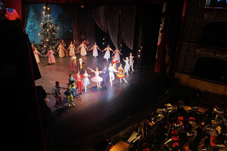 Un momento della parte finale dello spettacolo